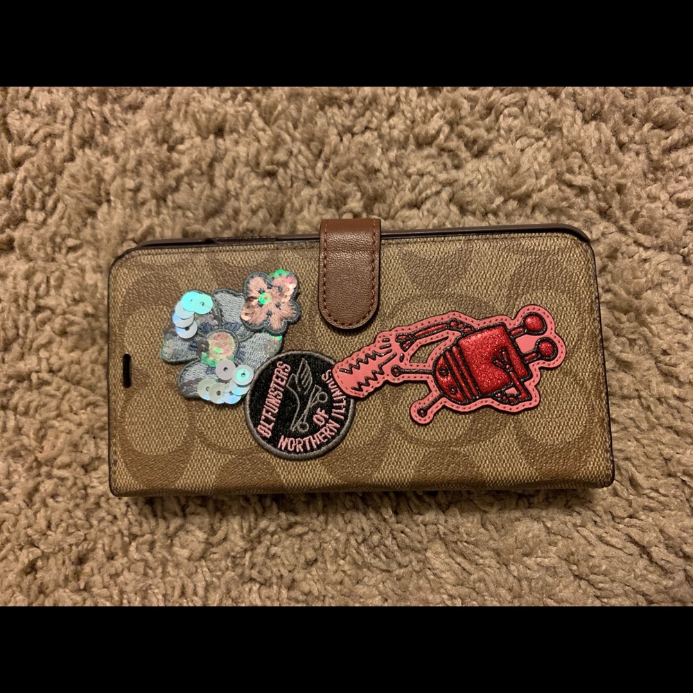 Coach iPhone XS Max wallet case